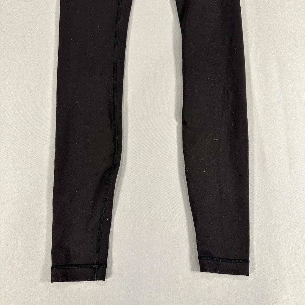 Lululemon Leggings Womens 2 Black High Rise Ankle Yoga Athletic Gym Workout